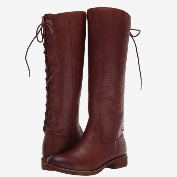 Sofft Sharnell II Leather Lace-Up Waterproof Tall Boots - Picture 3 of 16